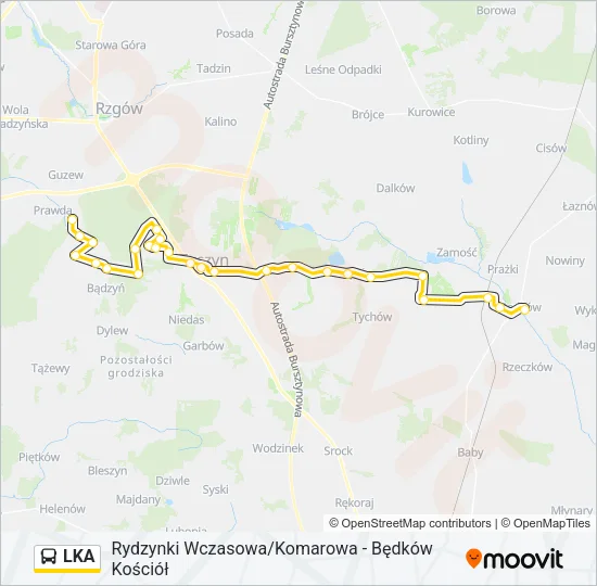 Автобус LKA: карта маршрута