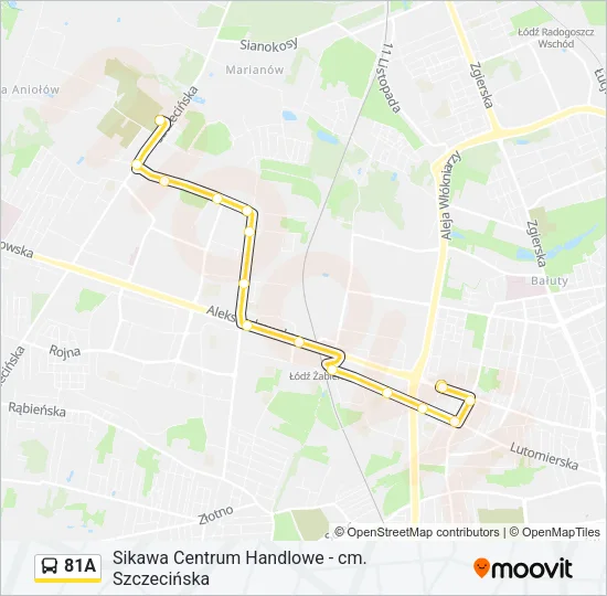 81A Bus Line Map