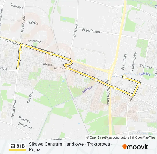 81B Bus Line Map