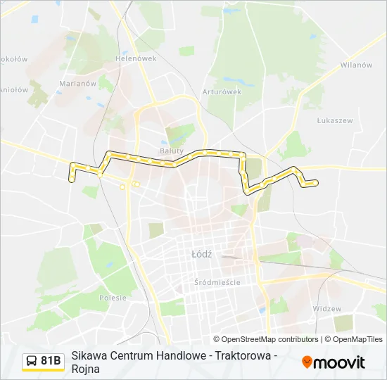 81B Bus Line Map
