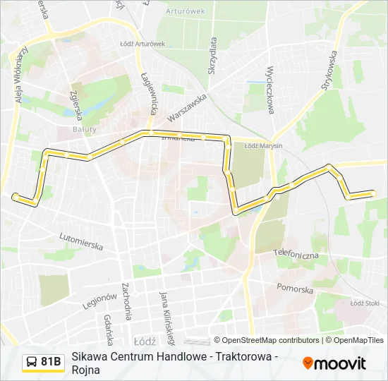81B Bus Line Map