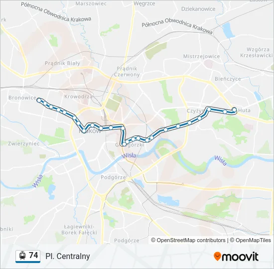 74 Light Rail Line Map