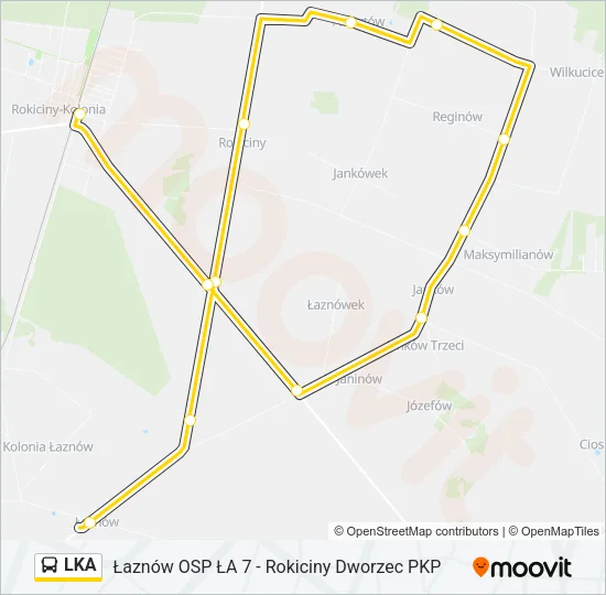 LKA Bus Line Map
