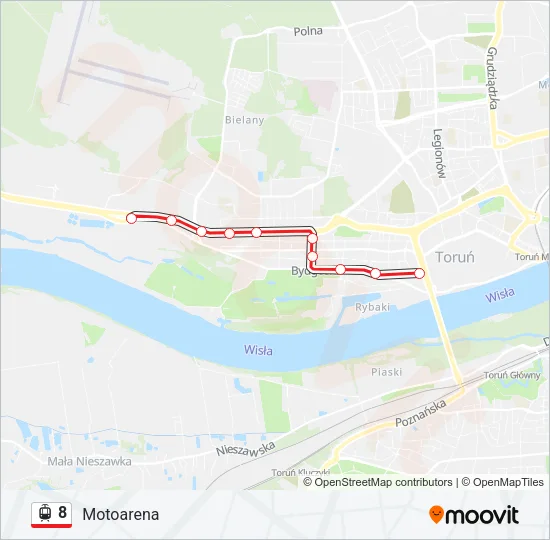 8 Light Rail Line Map