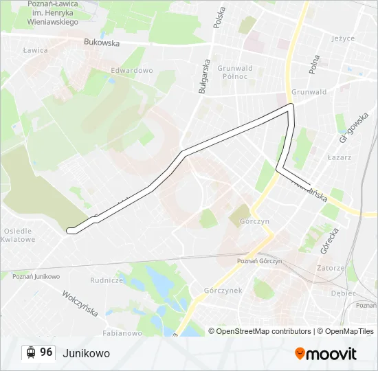 96 Light Rail Line Map