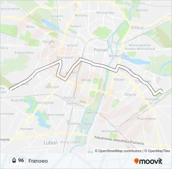 96 Light Rail Line Map