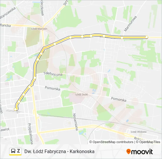 Автобус Z: карта маршрута