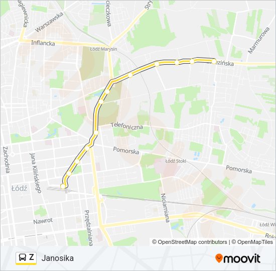 Автобус Z: карта маршрута