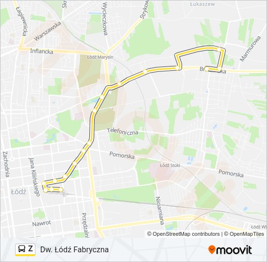 Автобус Z: карта маршрута