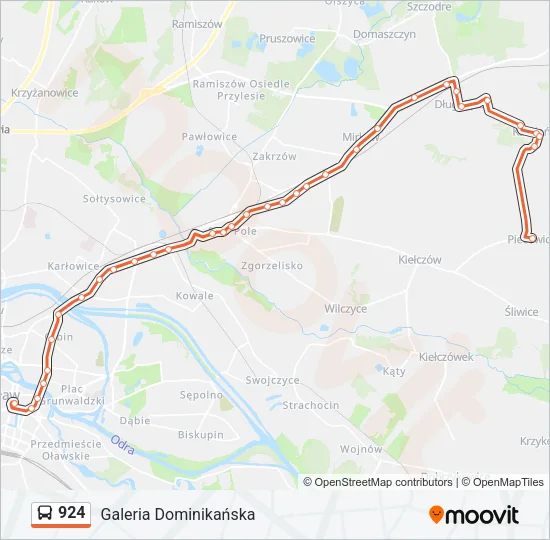 924 Bus Line Map