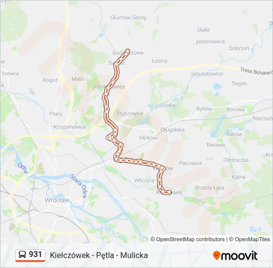 931 Bus Line Map