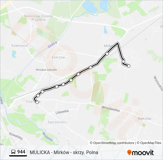944 Bus Line Map