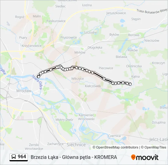 964 Bus Line Map