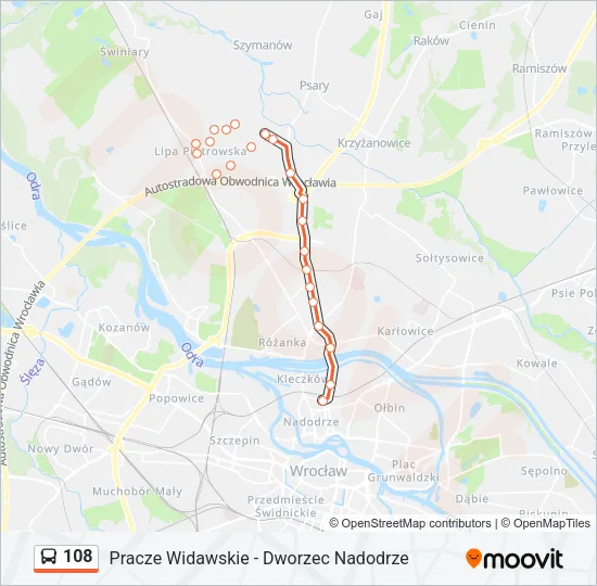 108 Bus Line Map