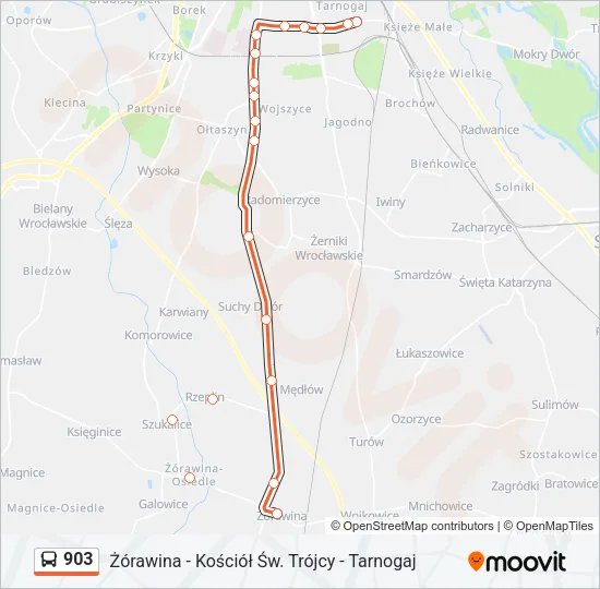 903 Bus Line Map