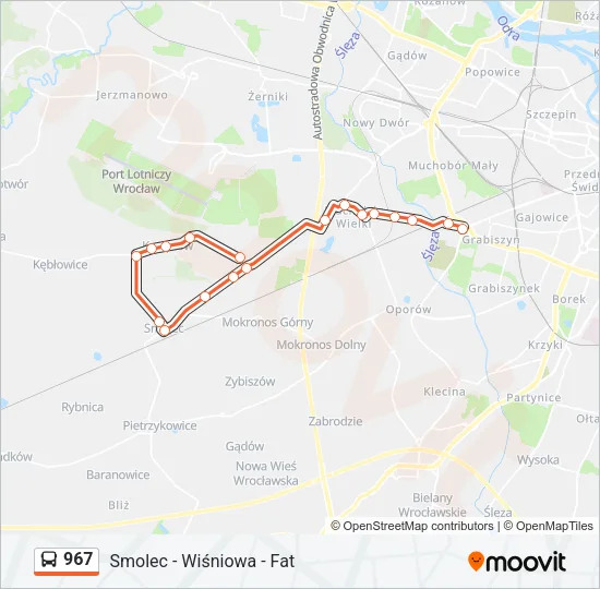 967 Bus Line Map