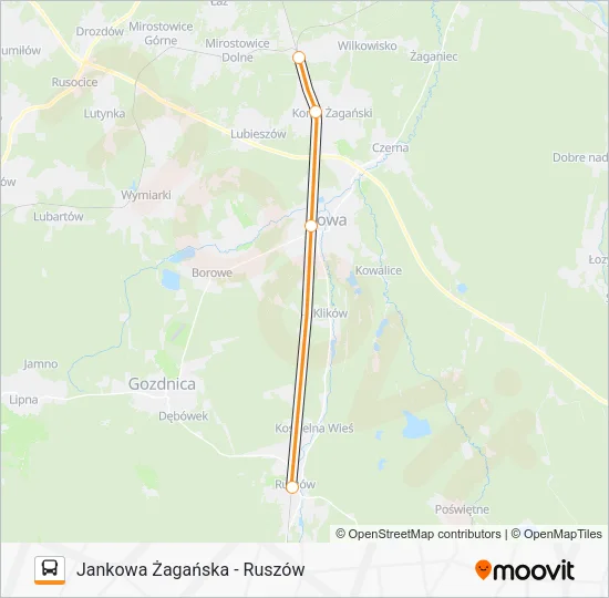 Автобус ZKA REG 1: карта маршрута