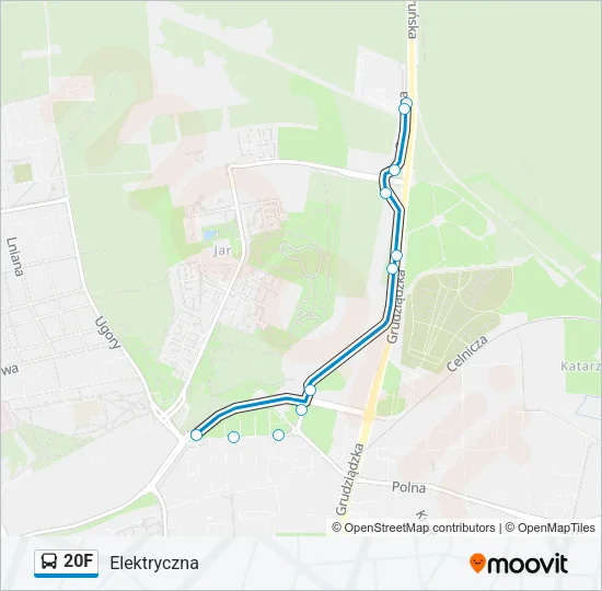 20F Bus Line Map