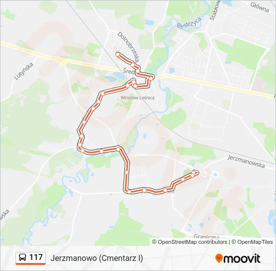 Автобус 117: карта маршрута