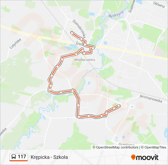 Автобус 117: карта маршрута