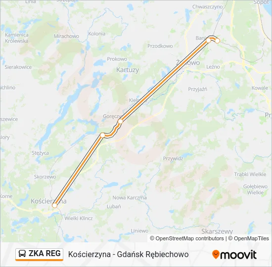 Автобус ZKA REG: карта маршрута