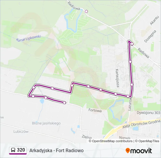 320 Bus Line Map