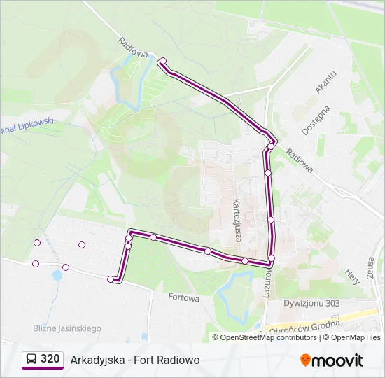 320 Bus Line Map