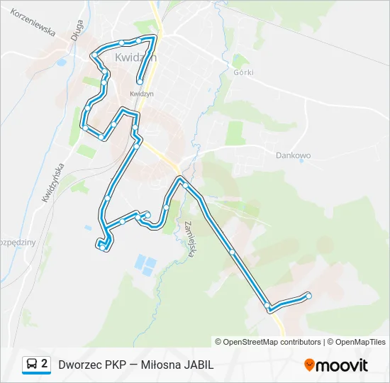 Автобус 2: карта маршрута