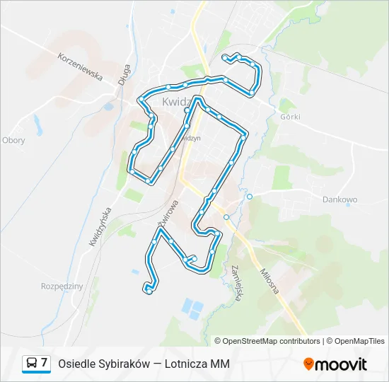 7 Bus Line Map