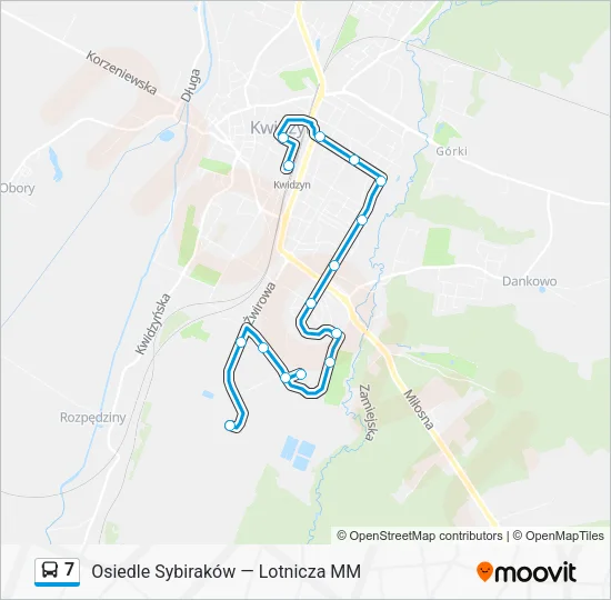 7 Bus Line Map