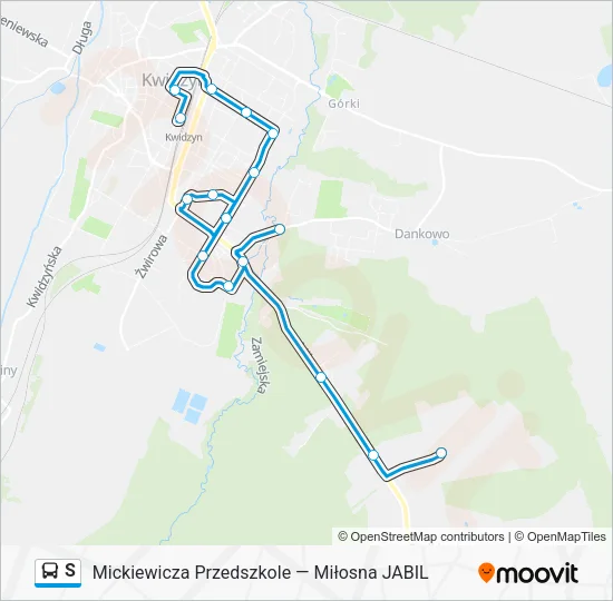 S Bus Line Map
