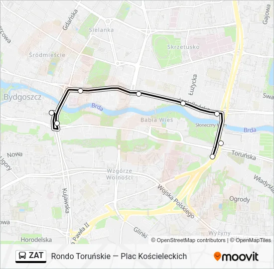 Автобус ZAT: карта маршрута