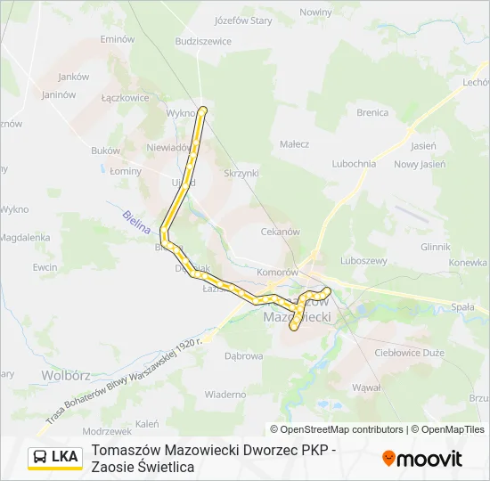 Автобус LKA: карта маршрута