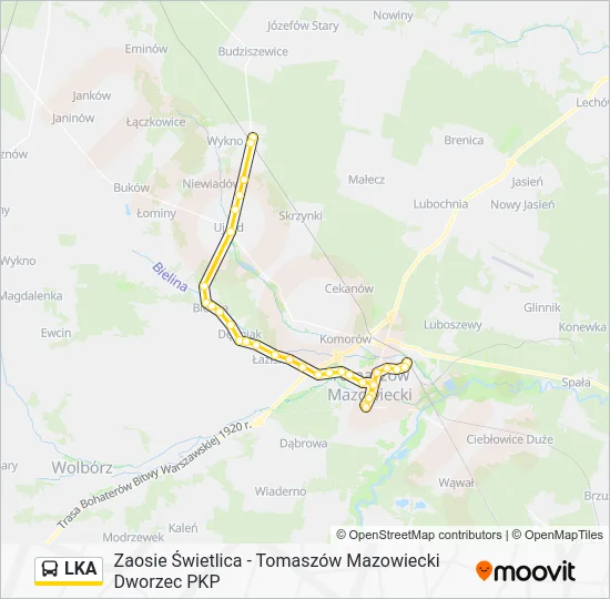 Автобус LKA: карта маршрута
