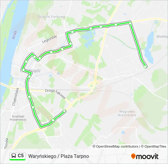 Автобус C5: карта маршрута