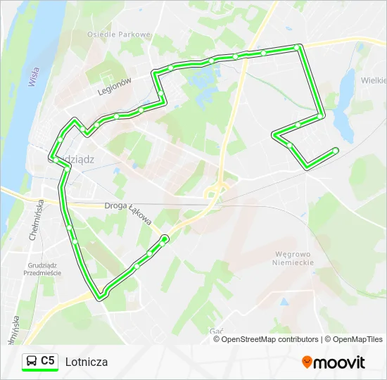 Автобус C5: карта маршрута