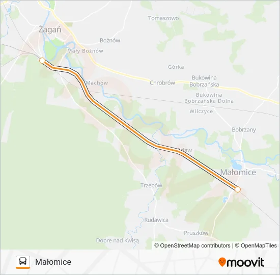 Автобус ZKA REG 1: карта маршрута