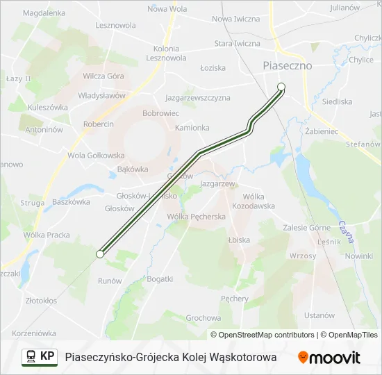 KP Train Line Map