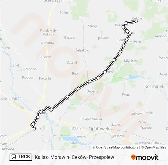 TRCK Bus Line Map