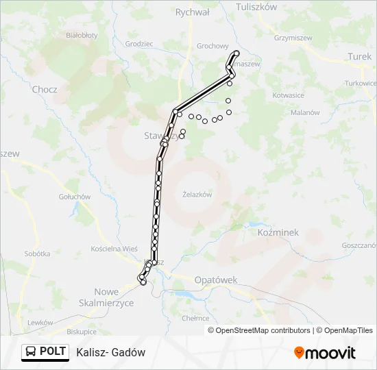 POLT Bus Line Map