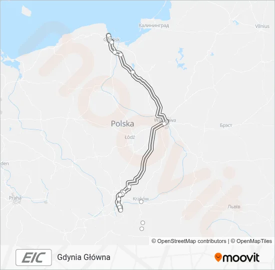 EIC Train Line Map