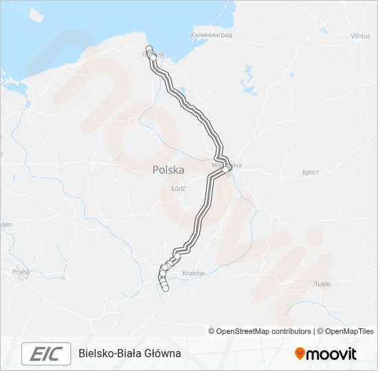 EIC Train Line Map