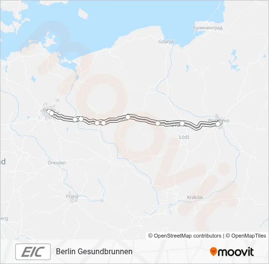 EIC Train Line Map