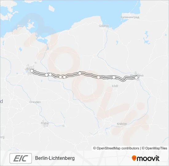 EIC Train Line Map