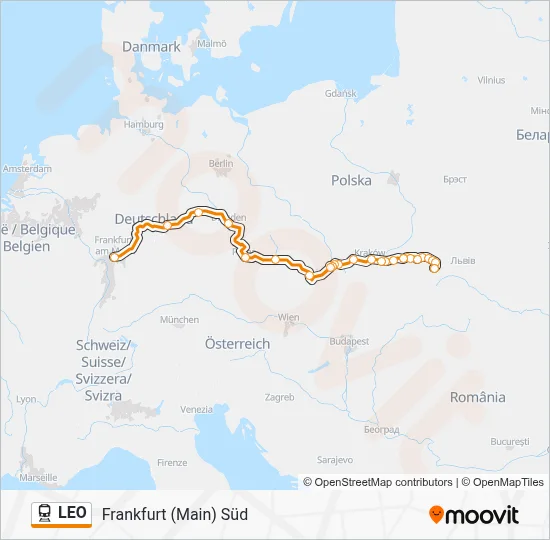 LEO Train Line Map