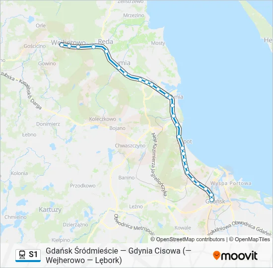 S1 Train Line Map