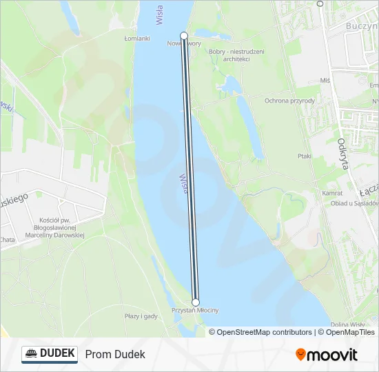 DUDEK Ferry Line Map