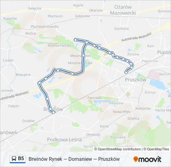  B5: карта маршрута