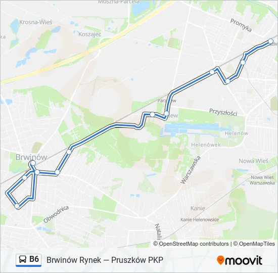  B6: карта маршрута