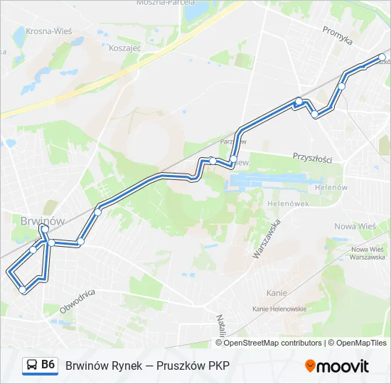  B6: карта маршрута
